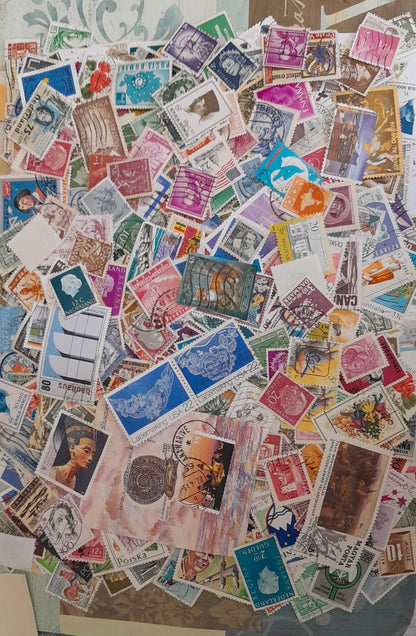 2000+ Different Worldwide Stamps | Large Used Off-Paper Mixed Lot | Philatelic Collection