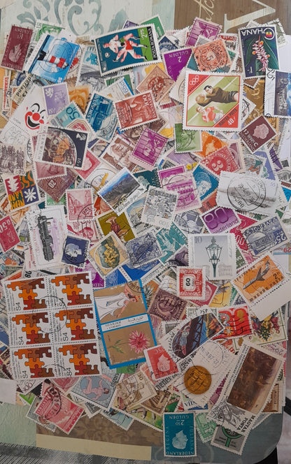 2000+ Different Worldwide Stamps | Large Used Off-Paper Mixed Lot | Philatelic Collection